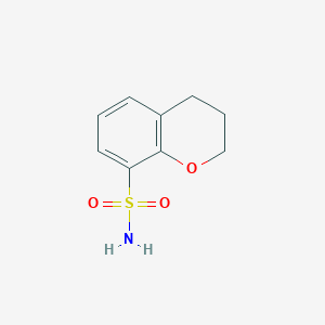 molecular formula C9H11NO3S B1661336 3,4-Dihydro-2H-1-benzopyran-8-sulfonamide CAS No. 89836-55-5