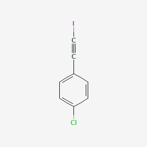 molecular formula C8H4ClI B1661341 Benzene, 1-chloro-4-(iodoethynyl)- CAS No. 89891-82-7