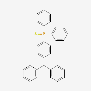 molecular formula C31H25PS B1661343 Phosphine sulfide, [4-(diphenylmethyl)phenyl]diphenyl- CAS No. 89901-64-4