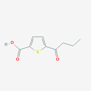 molecular formula C9H10O3S B1661344 2-Thiophenecarboxylic acid, 5-(1-oxobutyl)- CAS No. 89913-87-1