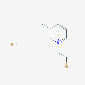 molecular formula C8H11Br2N B1661346 Pyridinium, 1-(2-bromoethyl)-3-methyl-, bromide CAS No. 89932-30-9