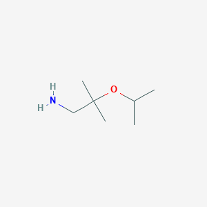 molecular formula C7H17NO B1661352 2-Methyl-2-(propan-2-yloxy)propan-1-amine CAS No. 89979-79-3