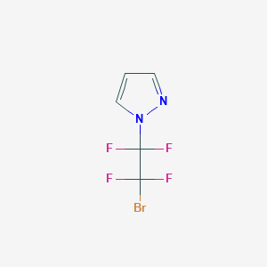 molecular formula C5H3BrF4N2 B1661360 1-(2-bromo-1,1,2,2-tetrafluoroethyl)-1H-pyrazole CAS No. 900534-75-0