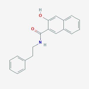 molecular formula C19H17NO2 B1661374 2-Naphthalenecarboxamide, 3-hydroxy-N-(2-phenylethyl)- CAS No. 90184-73-9