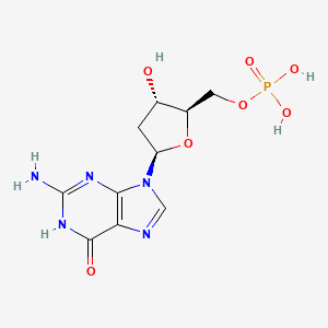 molecular formula C10H14N5O7P B1661375 2'-脱氧鸟苷5'-单磷酸 CAS No. 902-04-5