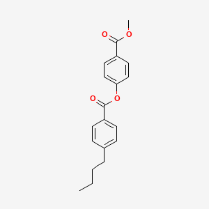 molecular formula C19H20O4 B1661381 Benzoic acid, 4-butyl-, 4-(methoxycarbonyl)phenyl ester CAS No. 90233-49-1