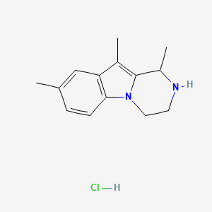 1,2,3,4-Tetrahydro-1,8,10-trimethylpyrazino(1,2-a)indole hydrochloride