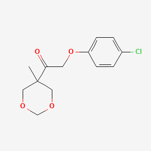 Ethanone, 2-(4-chlorophenoxy)-1-(5-methyl-1,3-dioxan-5-yl)-