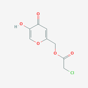 molecular formula C8H7ClO5 B1661386 (5-Hydroxy-4-oxo-4H-pyran-2-yl)methyl chloroacetate CAS No. 90270-94-3