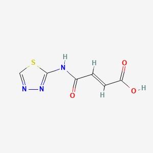molecular formula C6H5N3O3S B1661387 4-Oxo-4-((1,3,4-thiadiazol-2-yl)amino)-2-butenoic acid CAS No. 90278-97-0