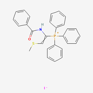 [1-Benzamido-2-(methylsulfanyl)ethenyl](triphenyl)phosphanium iodide