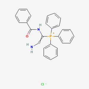 molecular formula C27H24ClN2OP B1661391 (2-Amino-1-benzamidoethenyl)(triphenyl)phosphanium chloride CAS No. 90283-75-3