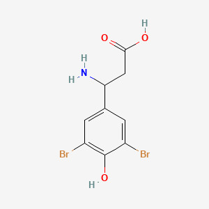 molecular formula C9H9Br2NO3 B1661396 3-Amino-3-(3,5-dibromo-4-hydroxyphenyl)propanoic acid CAS No. 90326-71-9