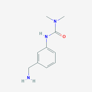 molecular formula C10H15N3O B1661400 N'-[3-(aminomethyl)phenyl]-N,N-dimethylurea CAS No. 903630-51-3