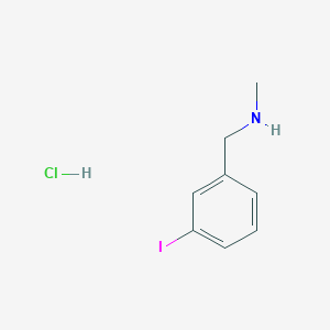 molecular formula C8H11ClIN B1661401 [(3-Iodophenyl)Methyl](Methyl)Amine HCl CAS No. 90389-58-5