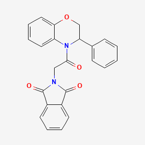 2-[2-oxo-2-(3-phenyl-3,4-dihydro-2H-1,4-benzoxazin-4-yl)ethyl]-2,3-dihydro-1H-isoindole-1,3-dione