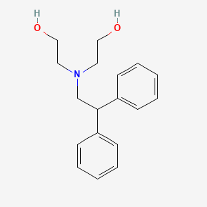 molecular formula C18H23NO2 B1661408 Ethanol, 2,2'-[(2,2-diphenylethyl)imino]bis- CAS No. 90530-62-4