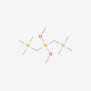 molecular formula C10H28O2Si3 B166141 Bis(trimethylsilylmethyl)dimethoxysilane CAS No. 133941-26-1