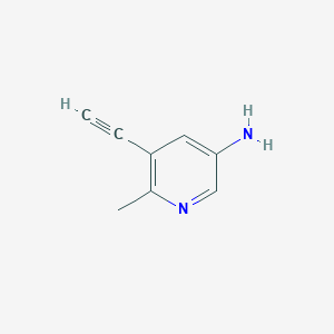 molecular formula C8H8N2 B1661410 5-Ethynyl-6-methylpyridin-3-amine CAS No. 905439-52-3