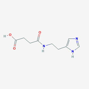 molecular formula C9H13N3O3 B1661411 Butanoic acid, 4-[[2-(1H-imidazol-4-yl)ethyl]amino]-4-oxo- CAS No. 90579-19-4