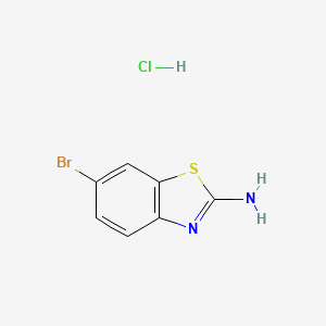 molecular formula C7H6BrClN2S B1661413 6-Bromo-1,3-benzothiazol-2-amine hydrochloride CAS No. 90617-77-9