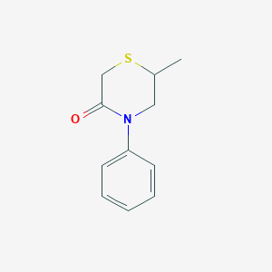 6-Methyl-4-phenylthiomorpholin-3-one