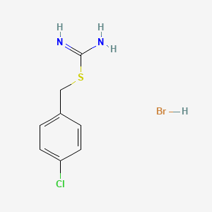 molecular formula C8H10BrClN2S B1661415 {[(4-Chlorophenyl)methyl]sulfanyl}methanimidamide hydrobromide CAS No. 90732-58-4