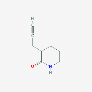 molecular formula C8H11NO B1661418 2-Piperidinone, 3-(2-propyn-1-YL)- CAS No. 907561-36-8