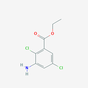 molecular formula C9H9Cl2NO2 B166142 Ethyl 3-amino-2,5-dichlorobenzoate CAS No. 60541-86-8