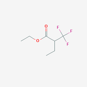 molecular formula C7H11F3O2 B1661421 Butanoic acid, 2-(trifluoromethyl)-, ethyl ester CAS No. 90784-38-6