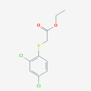 molecular formula C10H10Cl2O2S B1661422 Ethyl 2-[(2,4-dichlorophenyl)thio]-acetate CAS No. 90793-77-4