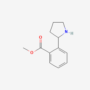 molecular formula C12H15NO2 B1661424 Methyl 2-(pyrrolidin-2-yl)benzoate CAS No. 908334-15-6