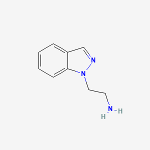 molecular formula C9H11N3 B1661427 1-(2-Aminoethyl)indazole CAS No. 90887-04-0