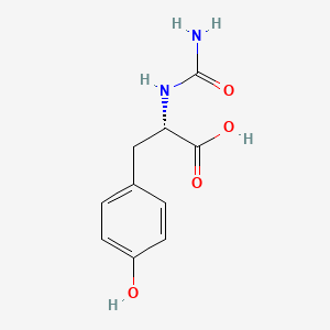 molecular formula C10H12N2O4 B1661428 N-氨基甲酰酪氨酸 CAS No. 90899-85-7