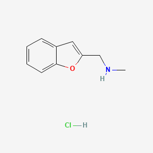 molecular formula C10H12ClNO B1661430 1-(1-benzofuran-2-yl)-N-methylmethanamine;hydrochloride CAS No. 90921-31-6