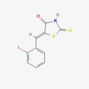molecular formula C10H6INOS2 B1661431 (5Z)-5-(2-iodobenzylidene)-2-thioxo-1,3-thiazolidin-4-one CAS No. 90946-99-9
