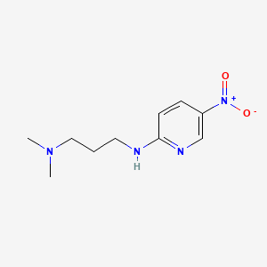 molecular formula C10H16N4O2 B1661437 N,N-Dimethyl-N'-(5-nitro-2-pyridyl)propane-1,3-diamine CAS No. 91006-31-4