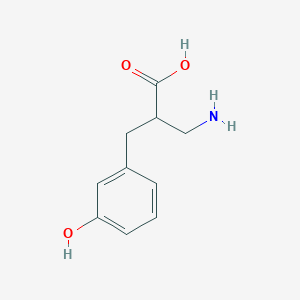 molecular formula C10H13NO3 B1661439 2-Aminomethyl-3-(3-hydroxy-phenyl)-propionic acid CAS No. 910443-89-9
