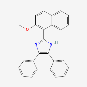 molecular formula C26H20N2O B1661442 2-(2-Methoxynaphthalen-1-yl)-4,5-diphenyl-1H-imidazole CAS No. 91100-76-4