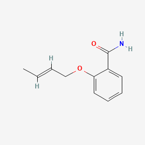 molecular formula C11H13NO2 B1661448 o-(2-Butenyloxy)benzamide CAS No. 91132-71-7