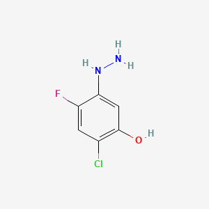 2-Chloro-4-fluoro-5-hydrazinylphenol