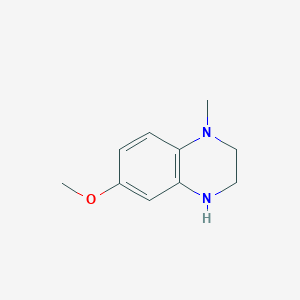 molecular formula C10H14N2O B1661457 1-Methyl-6-methoxy-1,2,3,4-tetrahydroquinoxaline CAS No. 912284-84-5