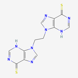 9-[2-(6-sulfanylidene-3H-purin-9-yl)ethyl]-3H-purine-6-thione