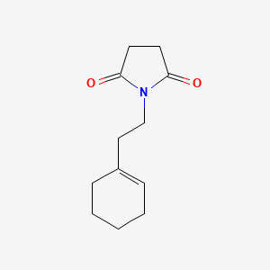 molecular formula C12H17NO2 B1661467 2,5-Pyrrolidinedione, 1-[2-(1-cyclohexen-1-yl)ethyl]- CAS No. 91375-06-3