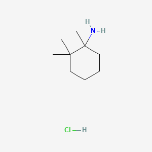 molecular formula C9H20ClN B1661468 1,2,2-Trimethylcyclohexylamine hydrochloride CAS No. 91391-68-3