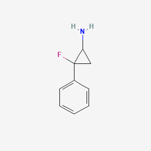 2-Fluoro-2-phenylcyclopropan-1-amine