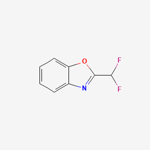 molecular formula C8H5F2NO B1661477 2-Difluoromethyl-benzoxazole CAS No. 91437-09-1