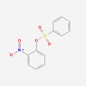 molecular formula C12H9NO5S B1661478 (2-Nitrophenyl) benzenesulfonate CAS No. 91493-71-9