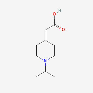 molecular formula C10H17NO2 B1661483 (1-Isopropylpiperidin-4-ylidene)acetic acid CAS No. 915919-77-6