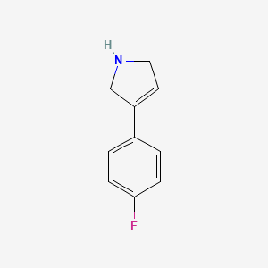 molecular formula C10H10FN B1661499 3-(4-fluorophenyl)-2,5-dihydro-1H-pyrrole CAS No. 917560-91-9